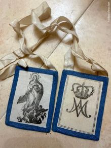 Antiguidades: Escapulario inmaculada concepción
